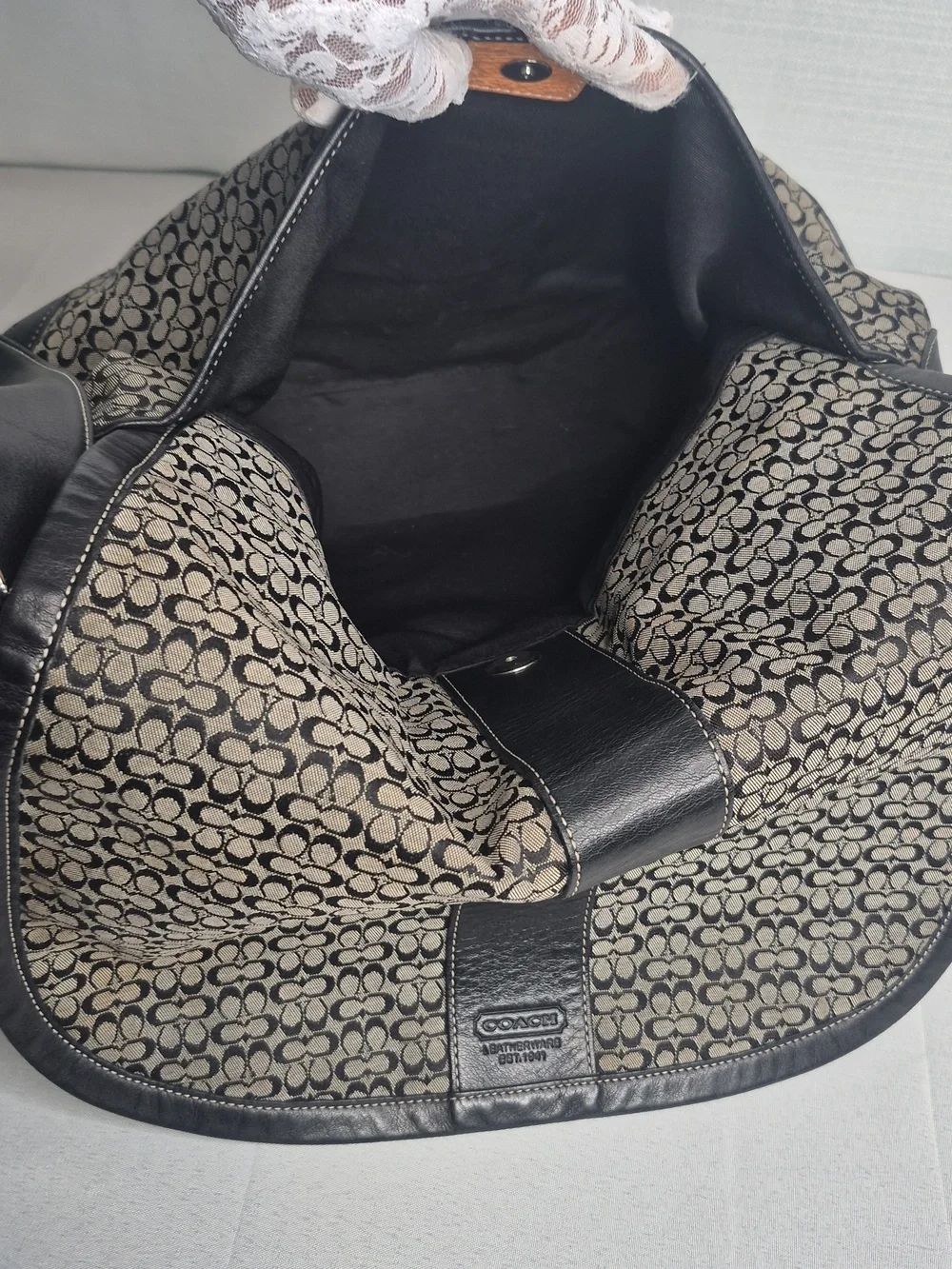 Coach black gray